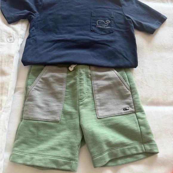 Vineyard Vines Kids Matching Set - Navy, Red, Pink, Green, Tan - Picture 4 of 5